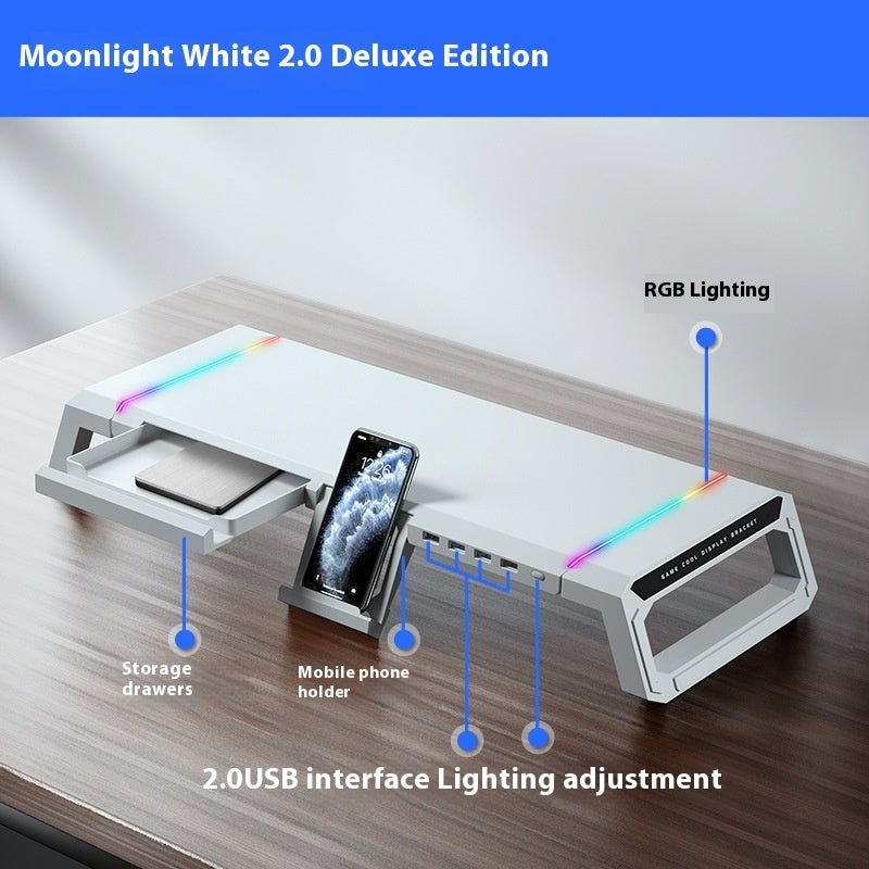 ️ Alloy Monitor Stand – Sleek, Smart, and Built for Remote Work