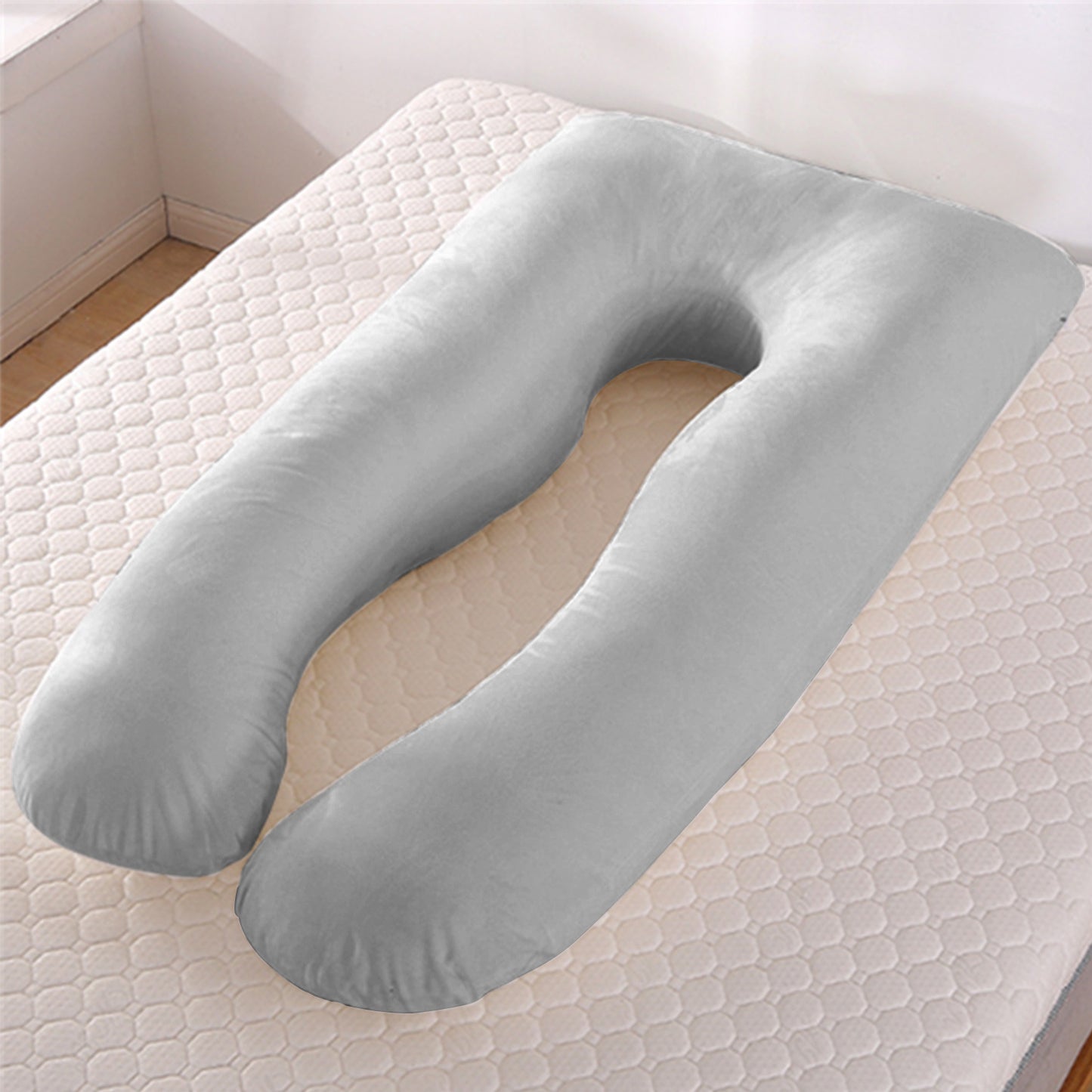 U-Shaped Pregnancy Pillow – Cool Comfort for Every Trimester