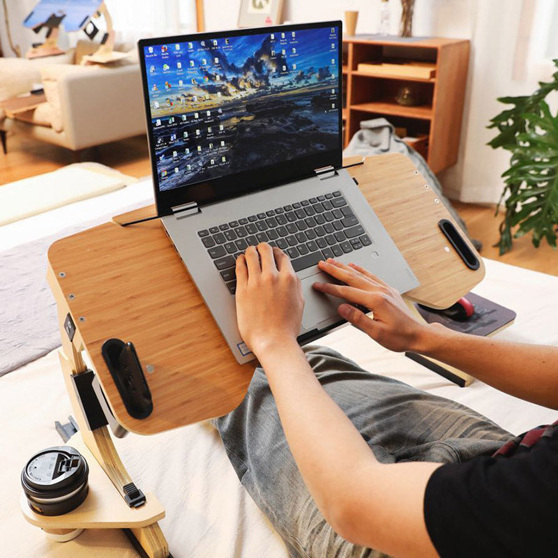 Foldable Wooden Laptop Desk – Your Workspace, Anywhere.