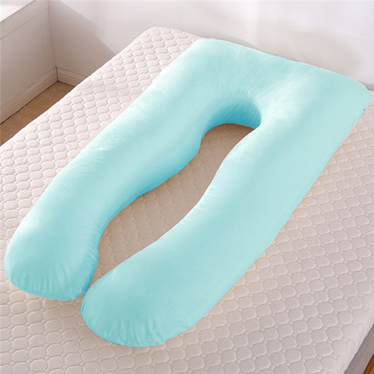 U-Shaped Pregnancy Pillow – Cool Comfort for Every Trimester