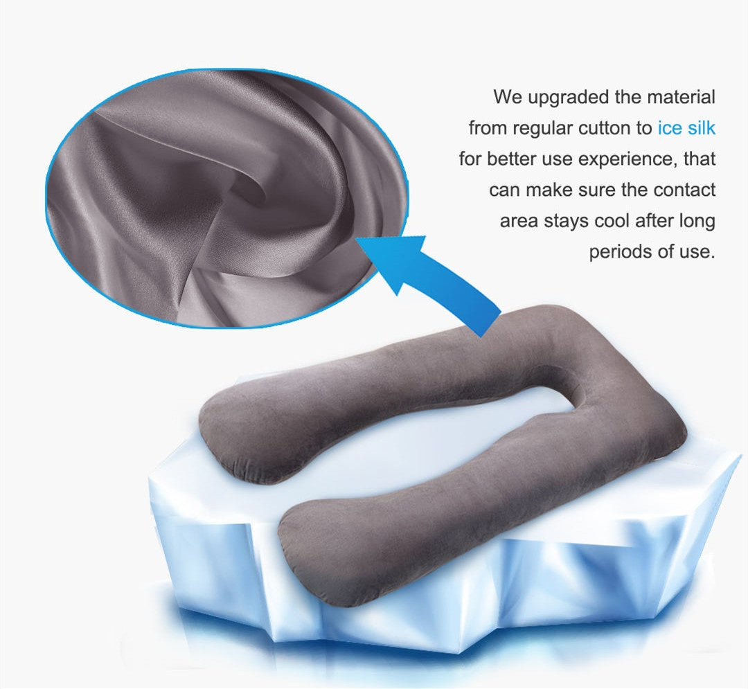 U-Shaped Pregnancy Pillow – Cool Comfort for Every Trimester