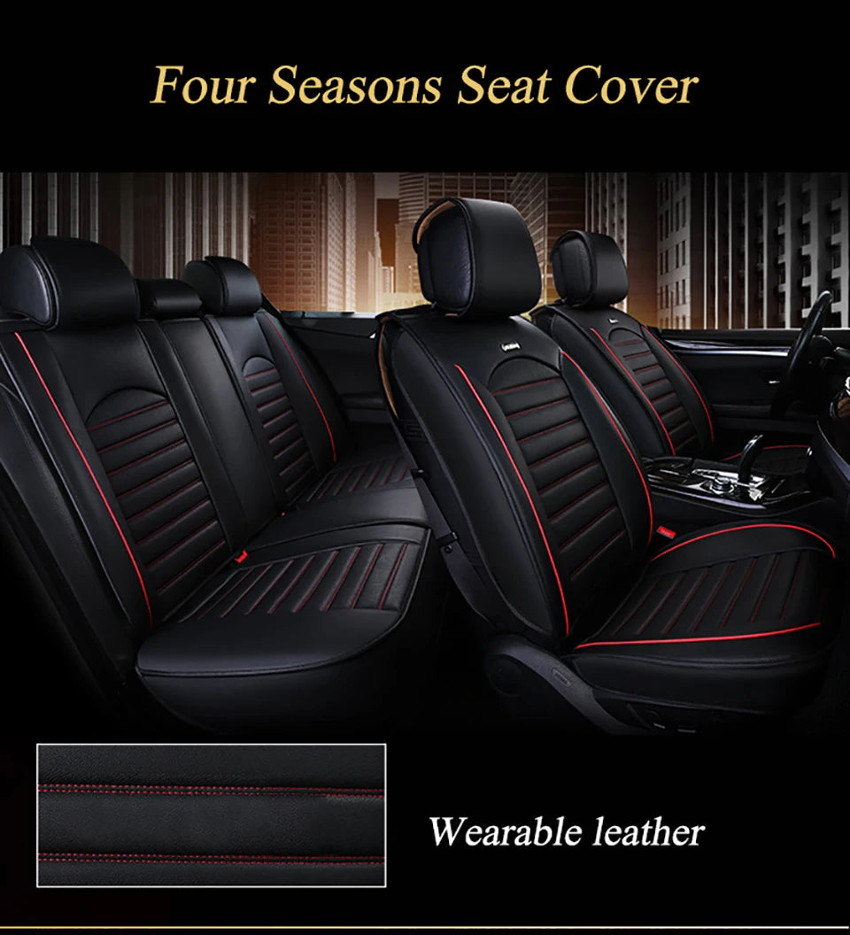 Leather Universal Car Seat Covers for Suzuki all model swift grand vitara liana liana forenza ignis Kizashi Alivio accessories