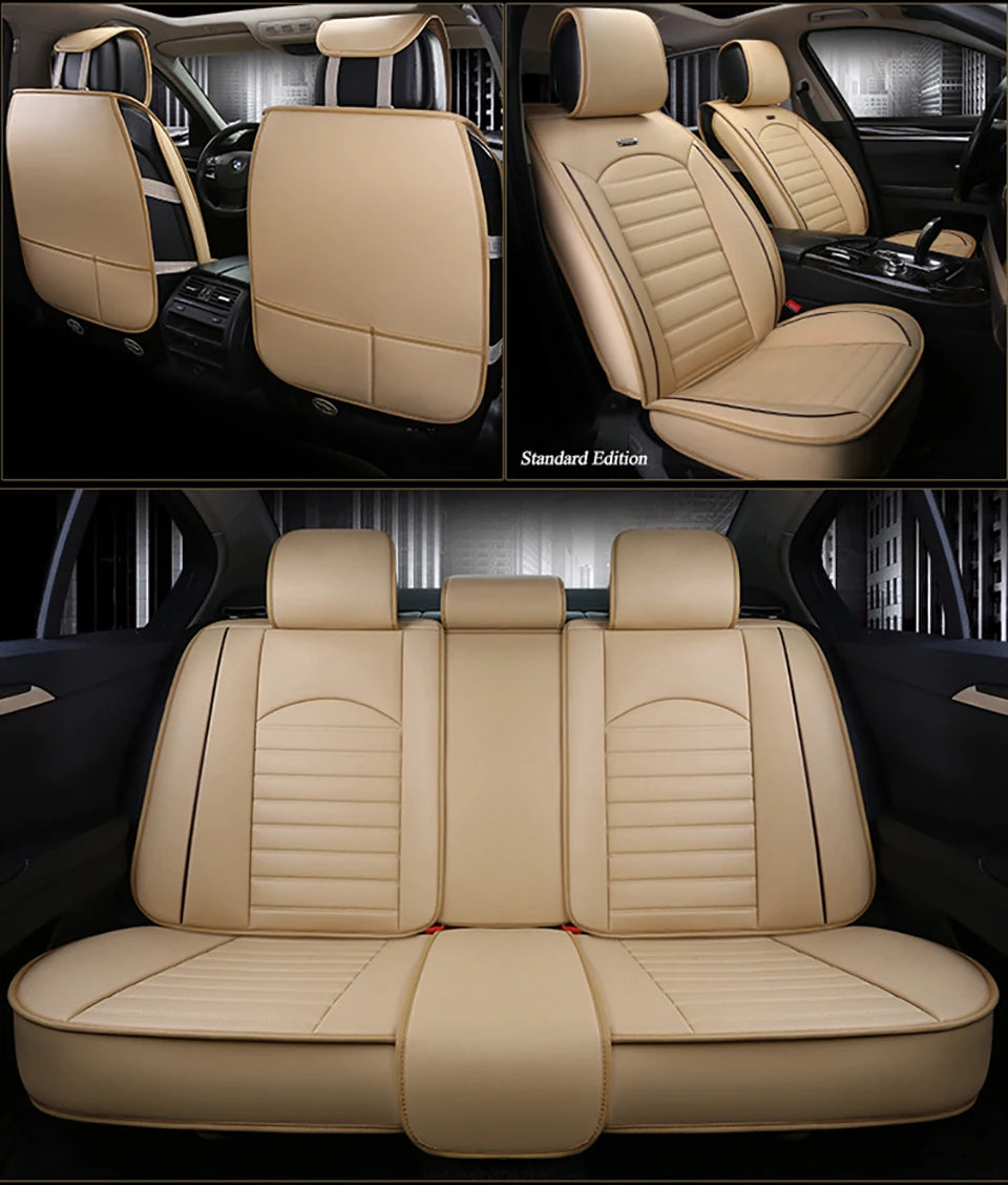 Leather Universal Car Seat Covers for Suzuki all model swift grand vitara liana liana forenza ignis Kizashi Alivio accessories
