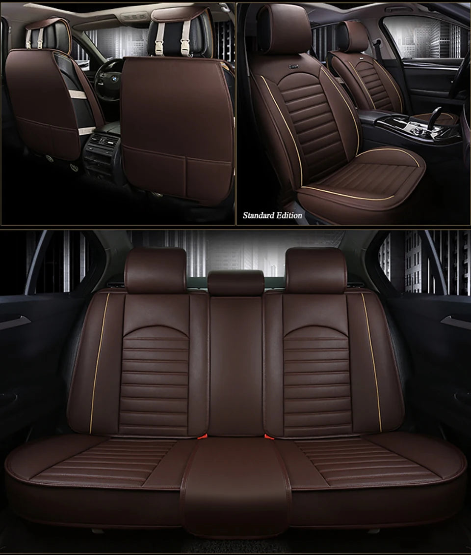 Leather Universal Car Seat Covers for Suzuki all model swift grand vitara liana liana forenza ignis Kizashi Alivio accessories