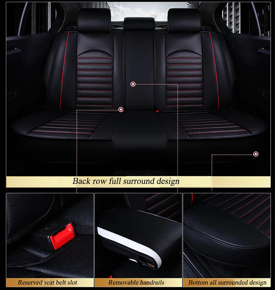 Leather Universal Car Seat Covers for Suzuki all model swift grand vitara liana liana forenza ignis Kizashi Alivio accessories