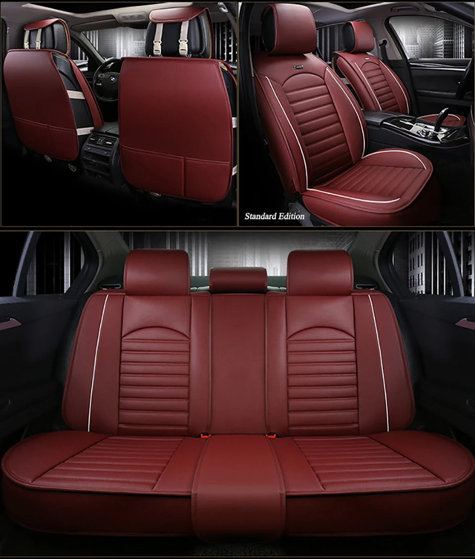 Leather Universal Car Seat Covers for Suzuki all model swift grand vitara liana liana forenza ignis Kizashi Alivio accessories