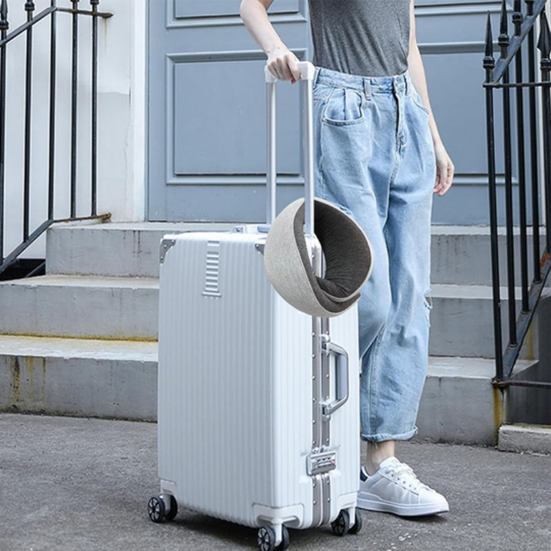 Memory Foam Travel Neck Pillow – Durable U-Shape Airplane Cushion